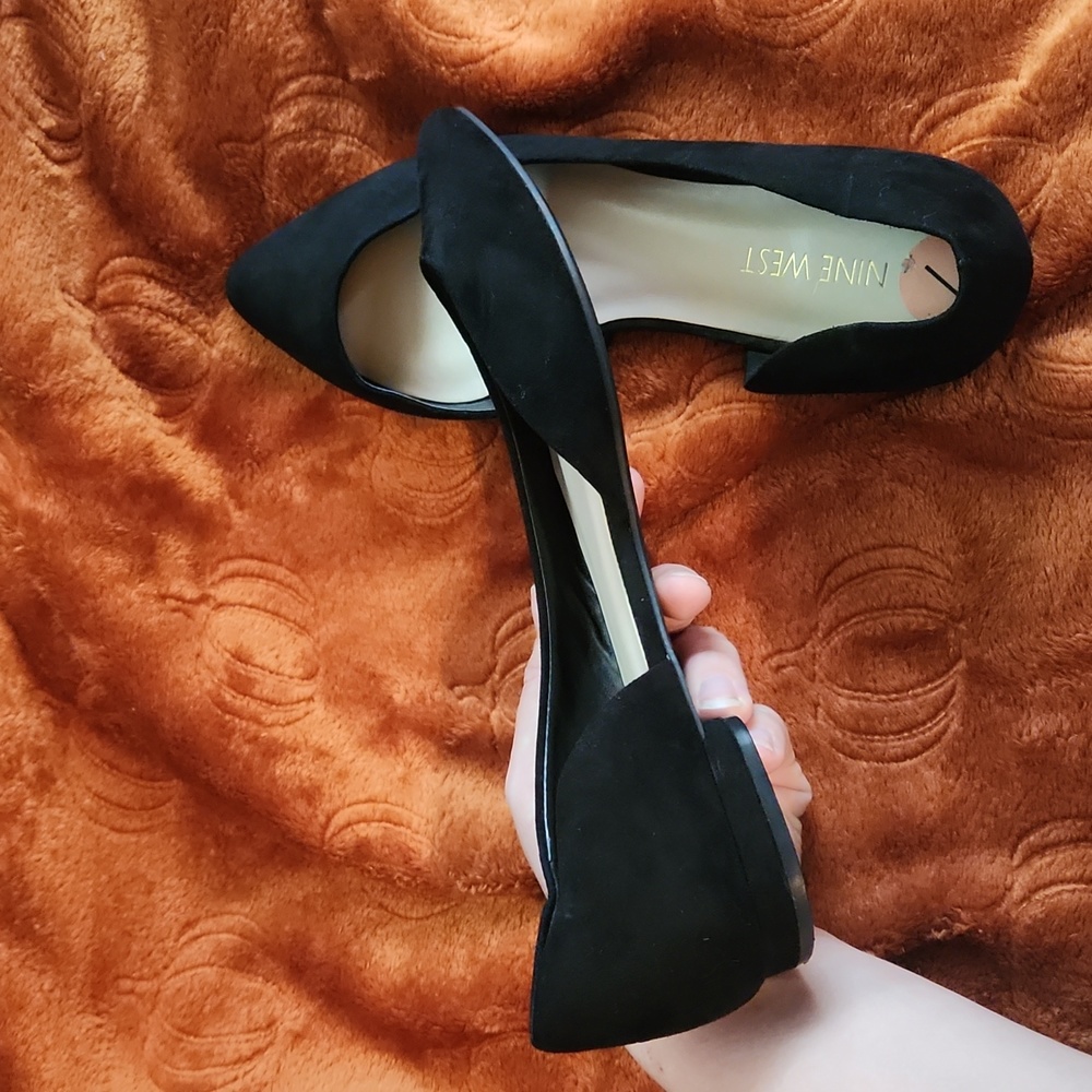 Nine West black flats